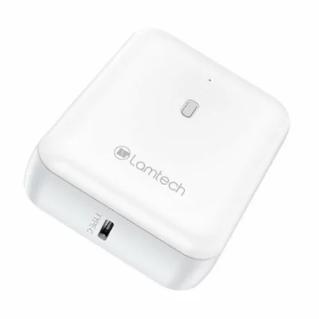 Baterie externa Lamtech, 5000mAh, Type-C, Indicator baterie,Alb