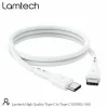 Cablu Date si Incarcare Lamtech, Type-C la Type-C, Fast charge, 100W, 1m, Alb