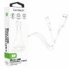 Cablu Date si Incarcare Lamtech, USB la MicroUSB, 2.4A, 1m, Alb
