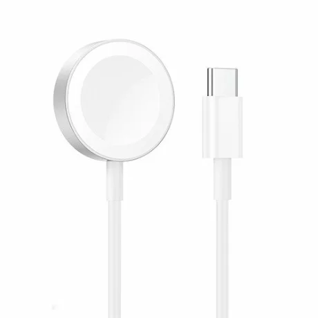 Cablu incarcare iWatch Lamtech, Type-C, 1.2m, Slim, Alb