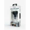 Incarcator auto Lamtech, 2xUSB QC3,0 36W, Negru