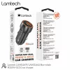 Incarcator auto Lamtech, Metal, 2xUSB, QC3.0, PD20W, Gri