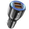 Incarcator auto Lamtech, QC3.0, 3.1A, Negru