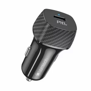 Incarcator auto Lamtech, Type-C PD30W, Negru