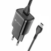 Incarcator retea Lamtech, 18W, QC3.0, 1xUSB, Cablu Type-C 1m inclus, Negru