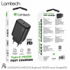 Incarcator retea Lamtech, PD, 25W, 1xUSB Type-C, Negru