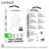 Incarcator retea Lamtech, PD, 30W, 1xUSB Type-C, Alb
