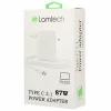 Incarcator retea Lamtech, Type-C 3.1, 87W, 20.2V, 4.3A, Cablu 2m, Alb
