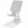 Suport birou telefon/tableta Lamtech, Compatibil 4.7~10 inch, Inaltime ajustabila, Unghi ajustabil 120 grade, Alb LAM111672