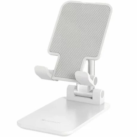 Suport birou telefon/tableta Lamtech, Compatibil 4.7~10 inch, Inaltime ajustabila, Unghi ajustabil 120 grade, Alb LAM111672