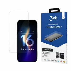 Folie de protectie 3mk FlexibleGlass pentru iPhone 16