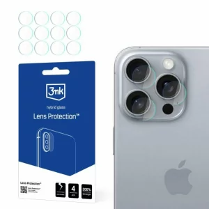 Folie de protectie camera 3mk Lens Protection pentru iPhone 16 Pro Max