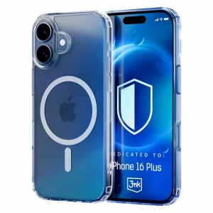 Husa de protectie 3mk MagCase pentru iPhone 16 Plus, Transparent