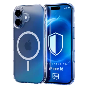 Husa de protectie 3mk MagCase pentru iPhone 16, Transparent