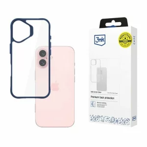 Husa de protectie 3mk Satin Armor Case+ pentru iPhone 16, Blue