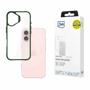 Husa de protectie 3mk Satin Armor Case+ pentru iPhone 16, Green