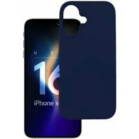 Husa de protectie 3mk Silicone Case Dark pentru iPhone 16 Plus, Military Grade, Negru