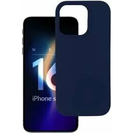 Husa de protectie 3mk Silicone Case Dark pentru iPhone 16 Pro Max, Military Grade, Negru