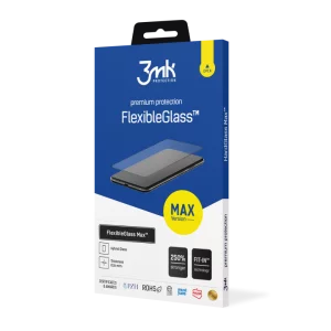 Folie de protectie 3mk FlexibleGlass Max pentru iPhone 16 Pro Max, Negru