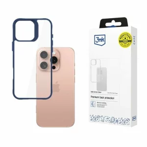 Husa de protectie 3mk Satin Armor Case+ pentru iPhone 16 Pro, Blue