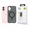 Husa de protectie 3mk Smoke MagCase pentru iPhone 16, Semi-Transparent