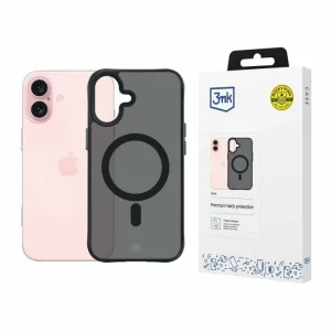 Husa de protectie 3mk Smoke MagCase pentru iPhone 16, Semi-Transparent
