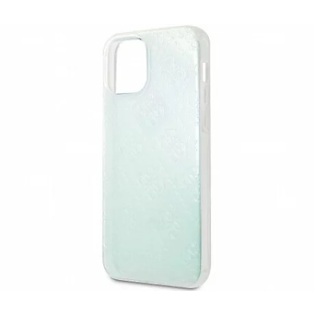 Husa de protectie Guess 3D Raised Iridescent pentru iPhone 12 Mini, Transparent