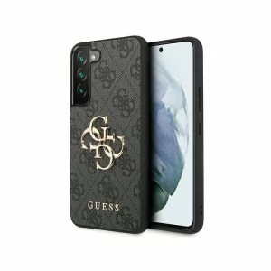 Husa de protectie Guess 4G Metal Logo pentru Samsung Galaxy S23, Gri