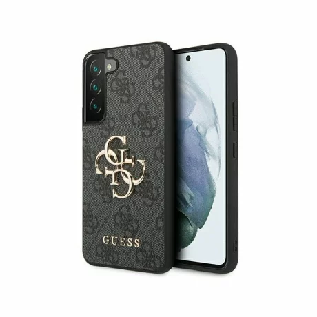 Husa de protectie Guess 4G Metal Logo pentru Samsung Galaxy S23, Gri