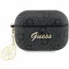 Husa de protectie Guess 4G Script Charms pentru AirPods Pro 2, Negru