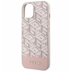 Husa de protectie Guess G Cube MagSafe pentru iPhone 14, Roz