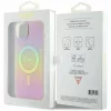 Husa de protectie Guess IML Iridescent Script MagSafe Case for iPhone 15 Pink