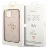 Husa de protectie Guess PU 4G Metal Logo Case for iPhone 15 Plus Pink