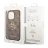 Husa de protectie Guess PU 4G Metal Logo Case for iPhone 15 Pro Brown