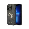 Husa de protectie Guess PU 4G Metal Logo Case for iPhone 15 Pro Grey