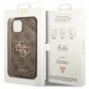 Husa de protectie Guess PU 4G Metal Logo pentru iPhone 15 Brown