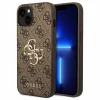 Husa de protectie Guess PU 4G Metal Logo pentru iPhone 15 Brown