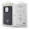 Husa de protectie Guess PU 4G Strass Triangle Metal Logo Case for iPhone 15 Pro Max Black