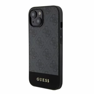 Husa de protectie Guess PU 4G Stripe MagSafe Case for iPhone 15 Black