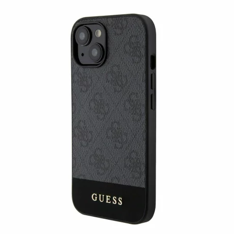 Husa de protectie Guess PU 4G Stripe MagSafe Case for iPhone 15 Black