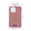 Husa de protectie Guess PU Fixed Glitter 4G Metal Logo Case for iPhone 15 Pro Max Pink