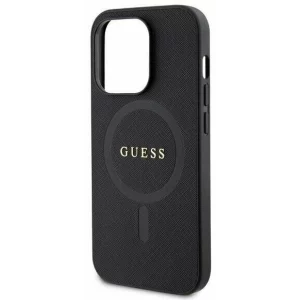 Husa de protectie Guess PU Saffiano MagSafe Case for iPhone 15 Pro Max Black