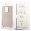 Husa de protectie Guess PU Saffiano MagSafe Case for iPhone 15 Pro Pink