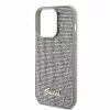 Husa de protectie Guess PU Square Mirror Script Logo Case for iPhone 15 Pro Max Silver