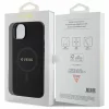 Husa de protectie Guess Saffiano MagSafe pentru iPhone 15, Negru