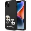 Husa de protectie Karl Lagerfeld Case Liquid Silicone Karl and Choupette MagSafe Compatible pentru iPhone 14 Plus, Negru