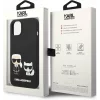 Husa de protectie Karl Lagerfeld Case Liquid Silicone Karl and Choupette MagSafe Compatible pentru iPhone 14 Plus, Negru