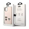 Husa de protectie Karl Lagerfeld Case Liquid Silicone Karl and Choupette MagSafe Compatible pentru iPhone 14 Plus, Roz