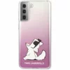 Husa de protectie Karl Lagerfeld Choupette Fun pentru Samsung Galaxy S21+ 5G, Roz