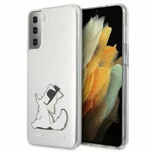 Husa de protectie Karl Lagerfeld Choupette Fun pentru Samsung Galaxy S21+ 5G, Transparent